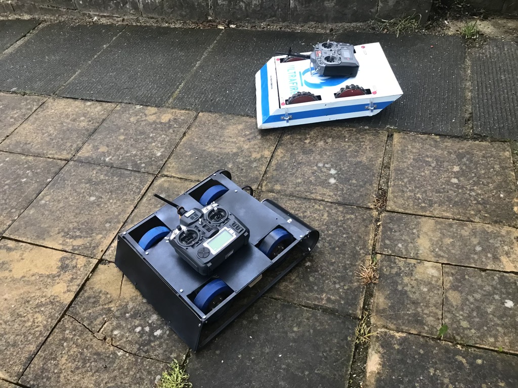 Charles' robot with my robot.